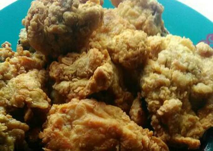Resep Ayam Goreng Tepung Kriwil Yg Renyah Oleh Cucu Mom Kitchen Cookpad