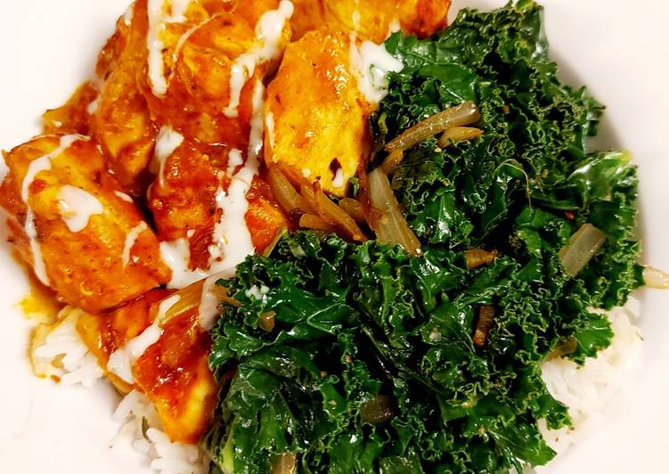 Butter Chicken With Rice And Kale Butter Chicken With Rice And Kale