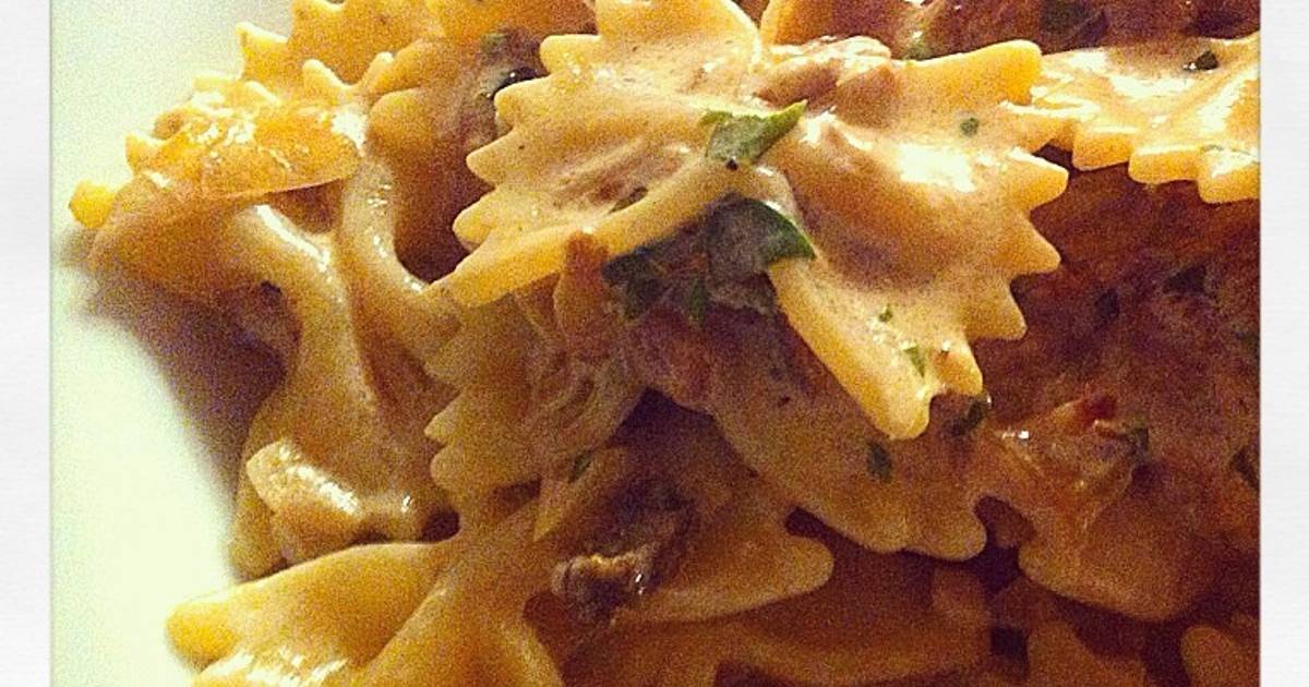 Pasta Farfalle y Hongos Porcini Receta de ItaliaMiAmor Cookpad