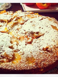 Una foto de Tarta de manzanas y almendras