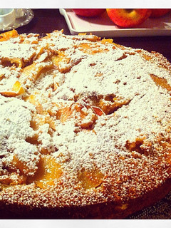 Una foto de Tarta de manzanas y almendras