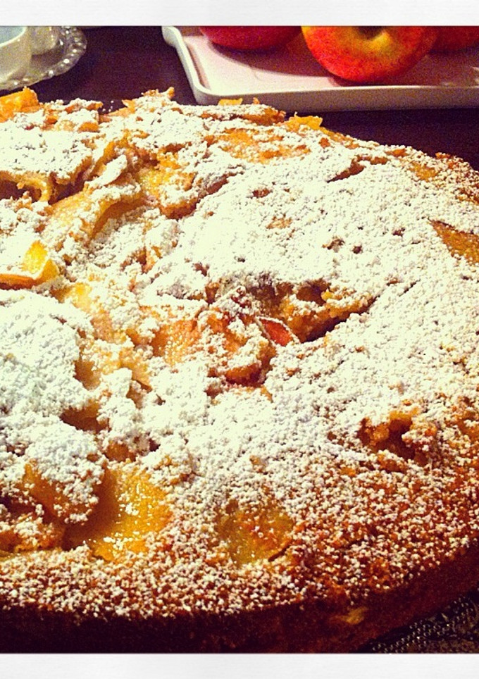 Una foto de Tarta de manzanas y almendras 