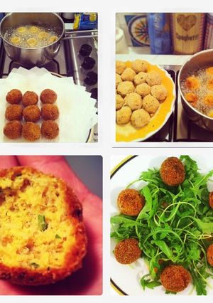 Una foto de Albondigas con carne de pavo y calabaza