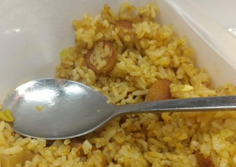 Cara Mudah Menyiapkan Bento Nasi Goreng Gulai ala Anak Kos Korea Lezat