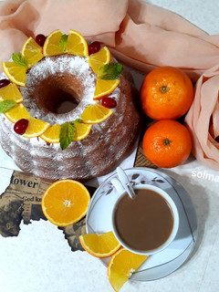 عکسی از دستور کیک پرتقال solmaz