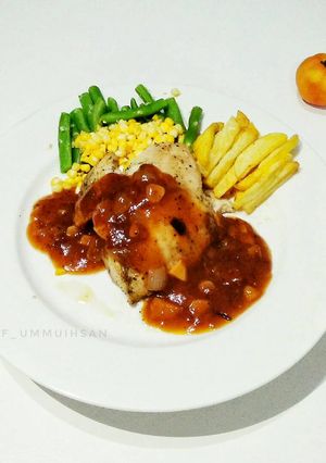Foto resep Chicken Steak with Sauce BBQ