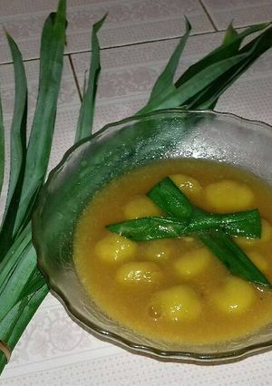Foto resep Kolak biji salak isi gula merah dari labu kuning