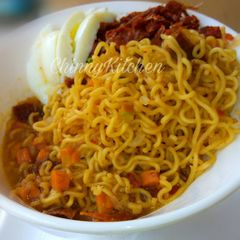 A picture of Pepper soup noodles paired with shredded beef(kilishi).