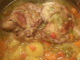 Pollo guisado a la cazuela