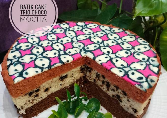 Resep Batik Cake Trio Choco Mocha Oleh Saris Kitchen Cookpad