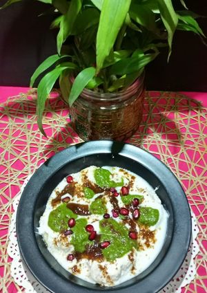 A picture of No Cooking Bread Dahi Vada.