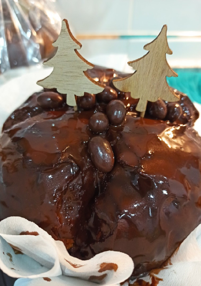 Una foto de Panettone de chocolate 🍫🍞 en Panificadora Lidl