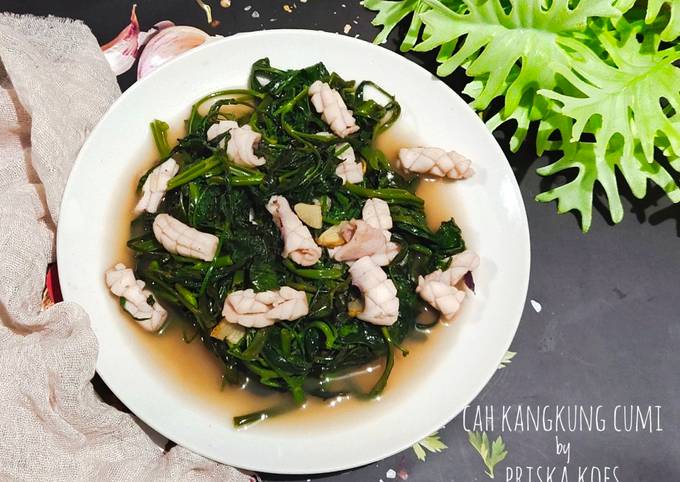 Mudah Banget Membuat Resep Cah Kangkung Cumi