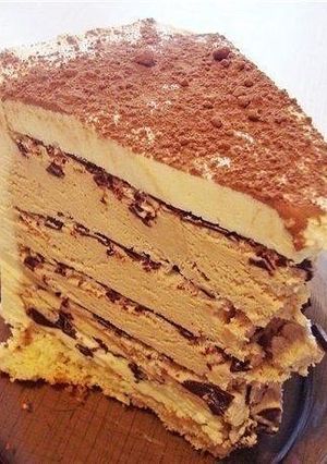 Фото Торт «Кофе с шоколадом» БЕЗ ДУХОВКИ.