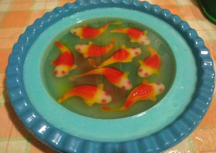 Resep masakan Puding Ikan Koi 🐠🐠 | Bahan Membuat Puding Ikan Koi 🐠🐠 Yang Anti Gagal