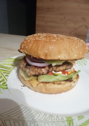 Zdjęcie przepisu Burger wieprzowy.