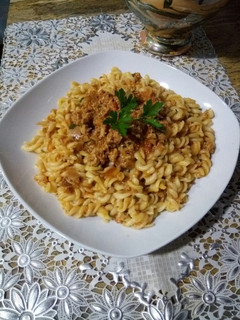 صورة لوصفة معكرونة باللحم المفروم