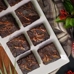 Dark Chocolate Cakey Brownies A picture of Dark Chocolate Cakey Brownies.