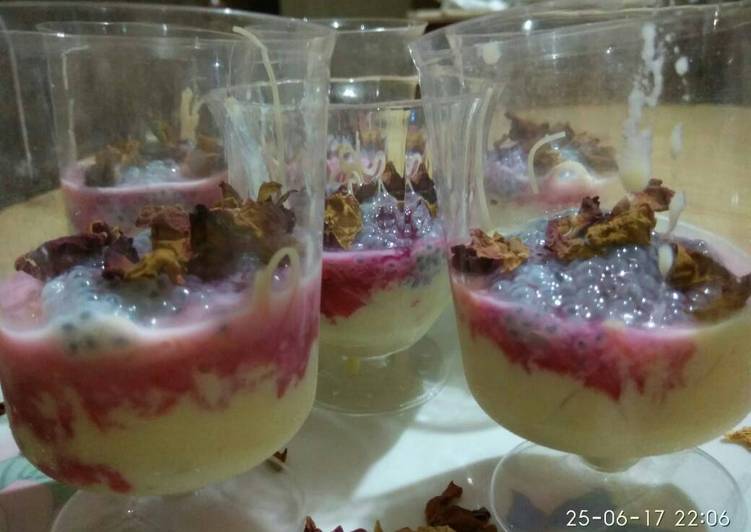 How to Make Super Quick Homemade Faloonda glass dessert