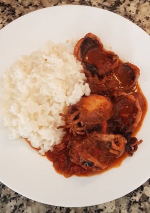 Una foto de Chocos en salsa