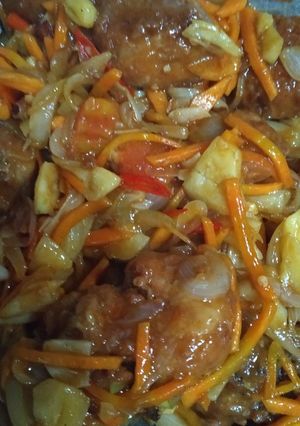 Foto resep Ayam asem manis pedas nanas gampang