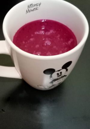 Foto resep Mix Juice Avocado, Dragon Fruit & Strawberry