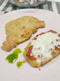 Milanesas con pizzetas de papas
