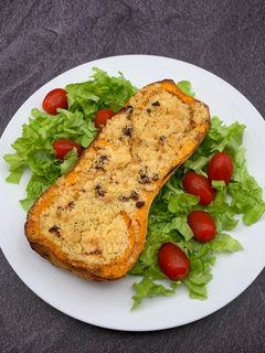 Une photo de Crumble de Butternut rôti et feta