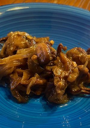 Una foto de Pulpitos encebollados