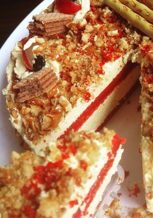 Foto resep Moca Nougat Redvelvet Cake
