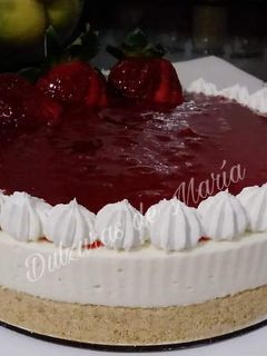 Una foto de Cheesecake de frutilla