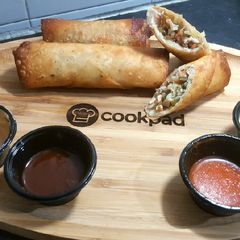 A picture of Chicken veg rolls/ Spring rolls 😋.