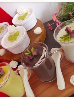 عکسی از دستور پودینگ موزی (سه طعم)