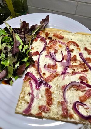 Une photo de Flammkuchen - flamenkuch