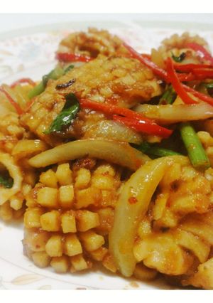 รูปของ 🦑ปลาหมึกผัดไข่แดงเค็ม🥚
