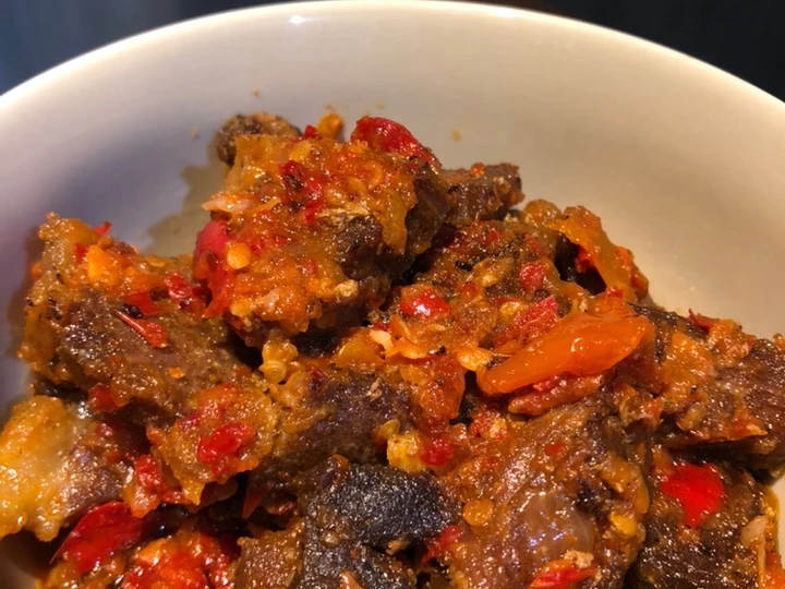 Langkah Gampang Menyiapkan Resep Dendeng/daging sapi balado yang Bikin Ngiler