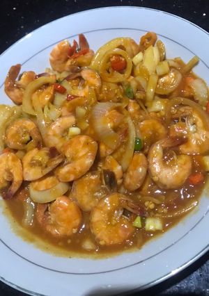 Foto resep Udang Saus Padang