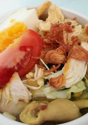 Foto resep Soto ayam kuah santan