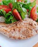 Grilled Oregano Chicken Breast with Balsamic Salad - Clean Eating