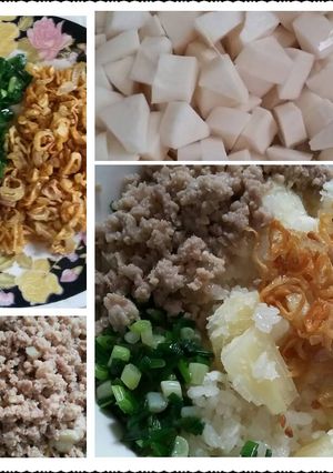 Hình của món Xôi sắn mặn.