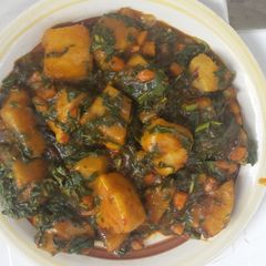 A picture of Porrige yam with carrot.