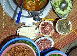 Hình của món Lẩu cua đồng.