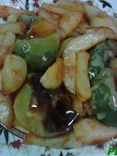 Una foto de Frito de bolas con patatas Cartagenero