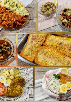 Una foto de ⏳Batch cooking #3 ⏳ 5 platos COMPLETOS en 3 horas ⏳ Meal prep #Singluten para #freezar o #guardar⏳