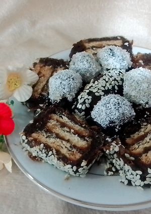 عکسی از دستور خرما بیسکوئیتی