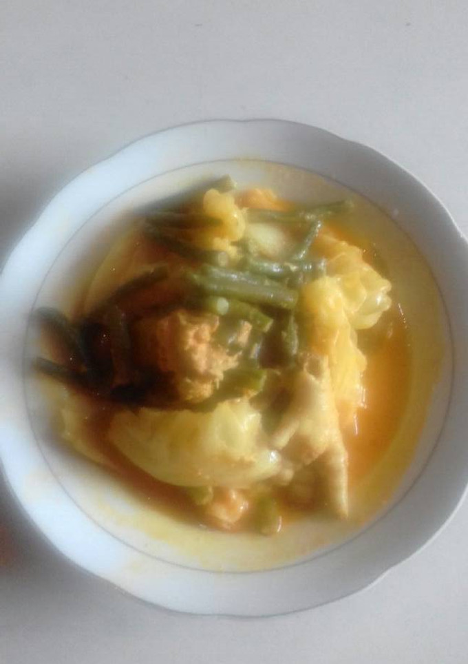 Foto resep Gulai kacang panjang campur kaki ayam
