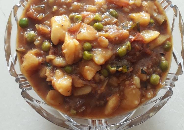 Wednesday Fresh Peas potatoes curry