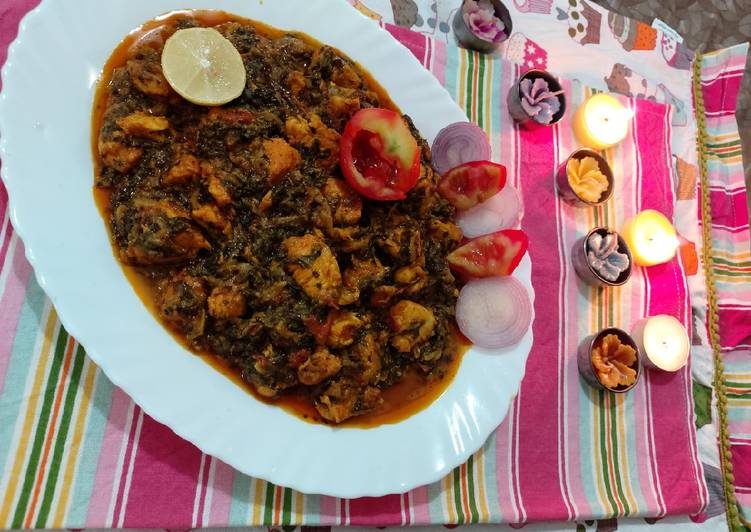 Easiest Way to Make Speedy Chicken with fenugreek leaves and spenich