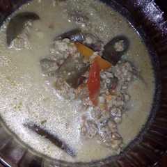 รูปของ Sayur tempe bungkil(tempe kacang tanah)+terong