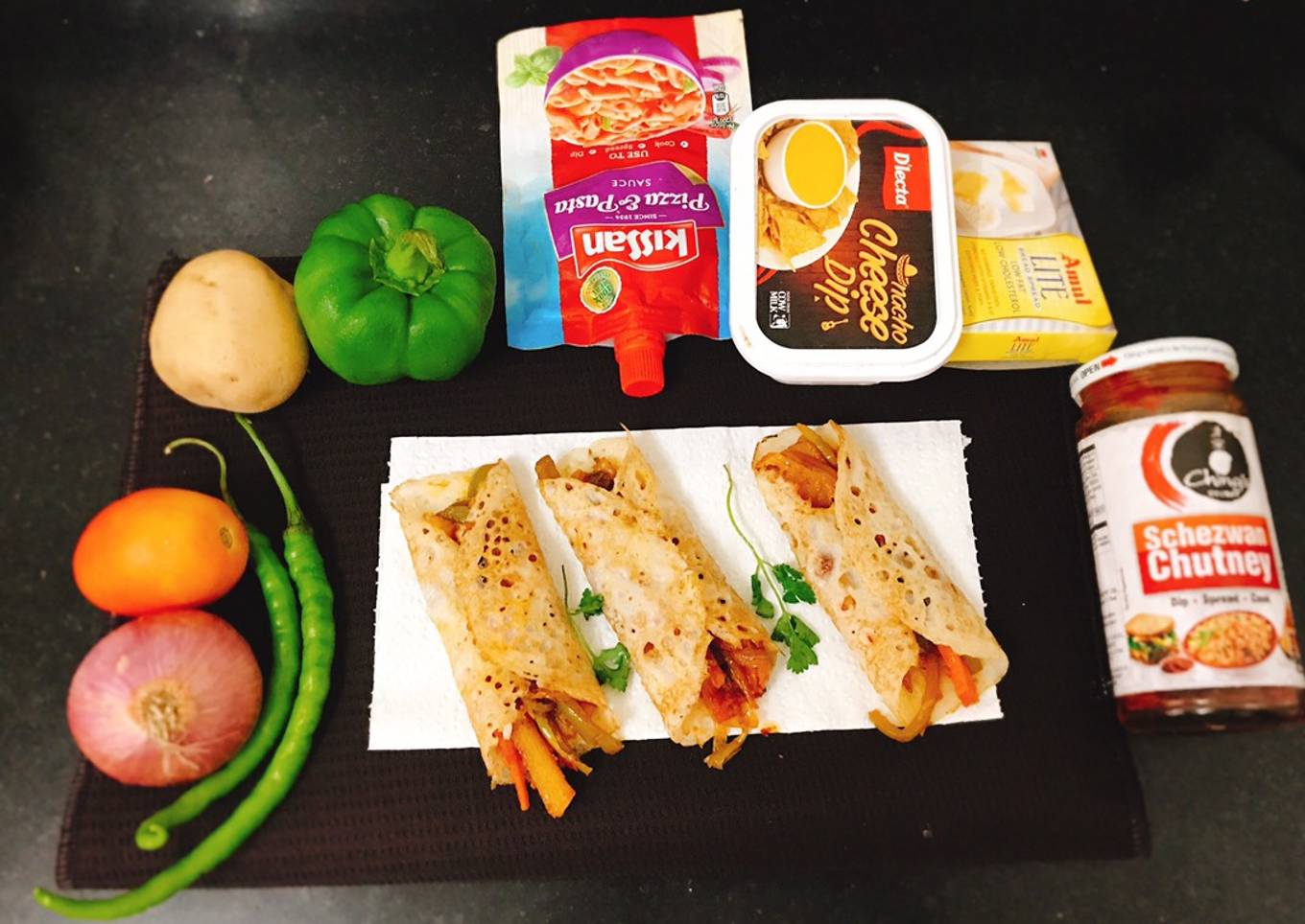 Rice paper Veg masala rolls